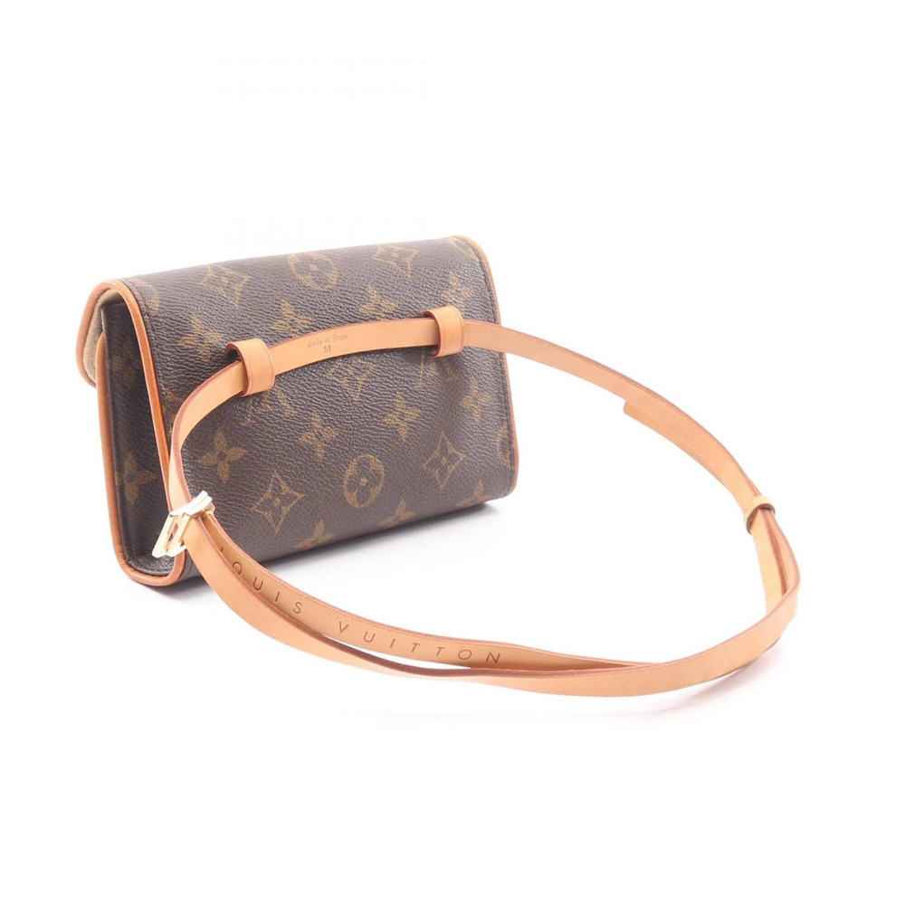 LOUIS VUITTON Authentic Brown Monogram Leather Pochette Fanny Pack - Picture 2 of 9